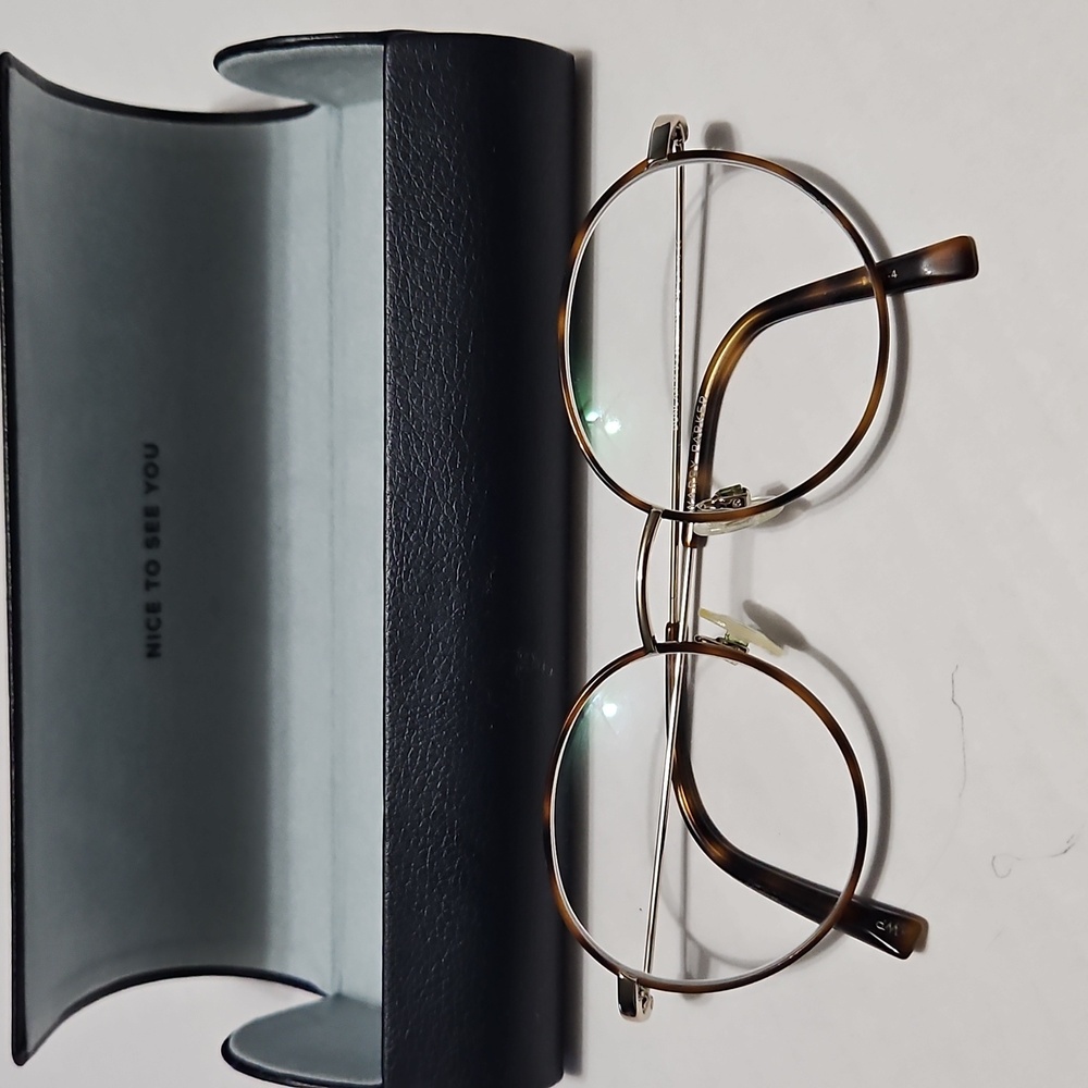 Warby Parker Duncan M 9225 Round Wire Frame Only Glasses With Case 50-18-140